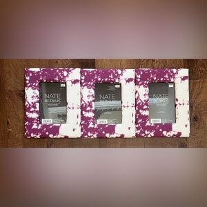 3 brand new Nate berkus quilted marble design picture frames 4”x6”